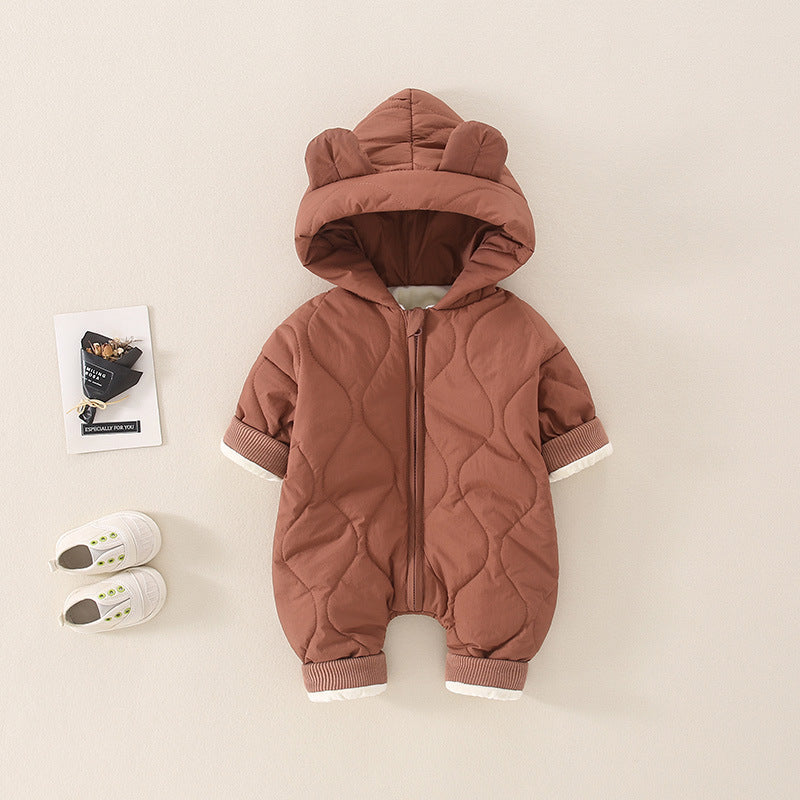 Bébé automne et hiver barboteuses vêtements thermiques