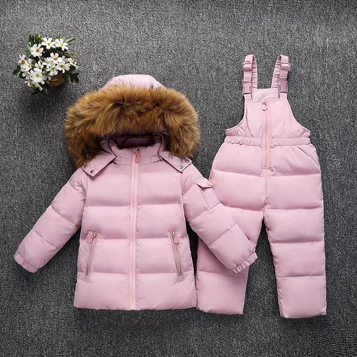 Combinaison. Veste matelassée unie pour bébé.