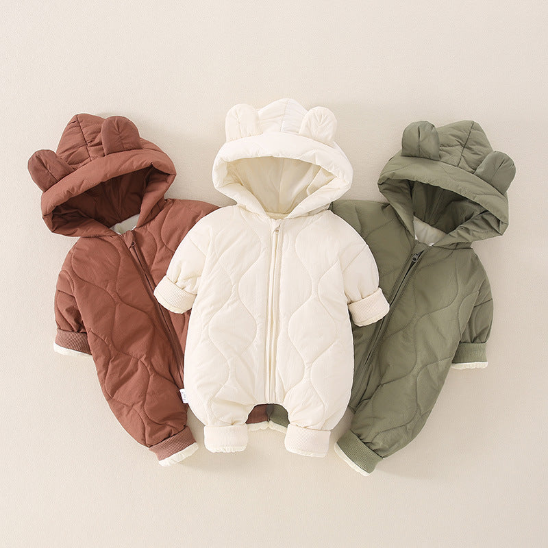 Bébé automne et hiver barboteuses vêtements thermiques