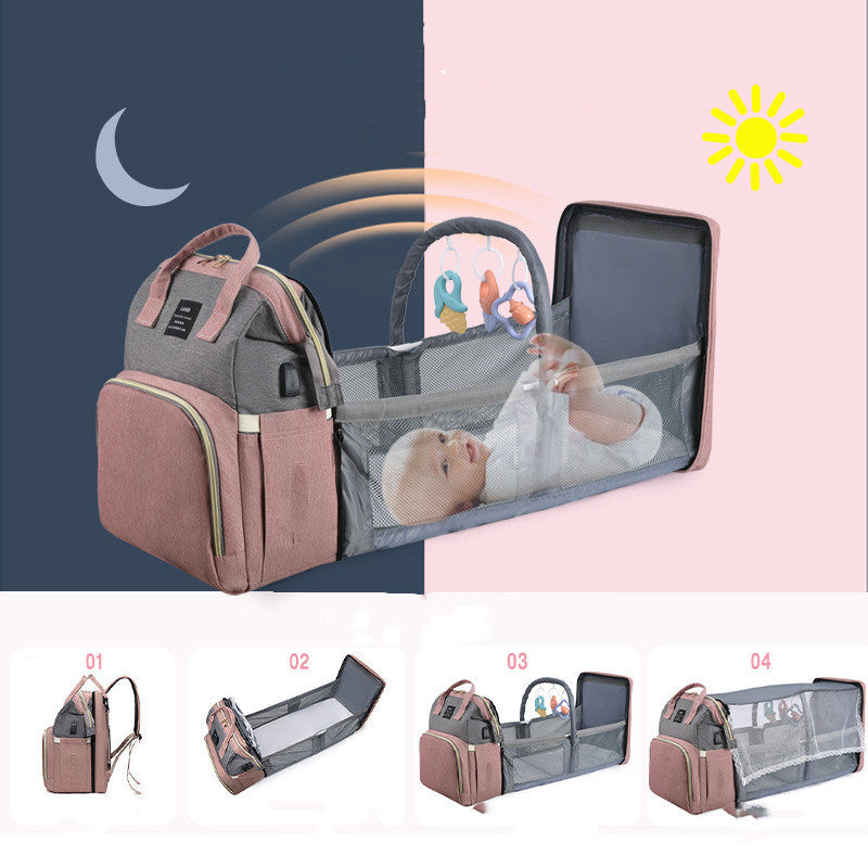 Nouveau momie bébé berceau / sac à dos grande capacité / sac isotherme pour le lait