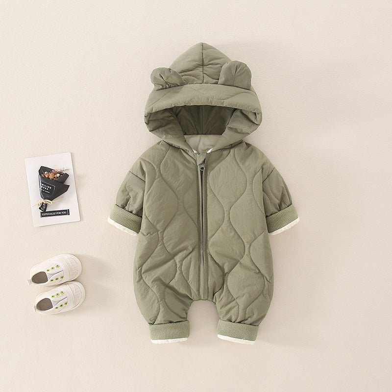 Bébé automne et hiver barboteuses vêtements thermiques